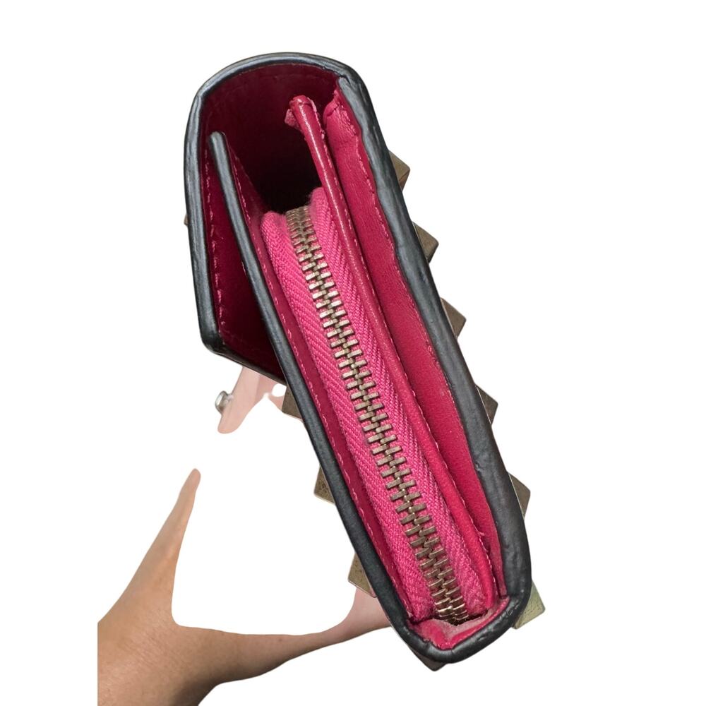 Auth Valentino Garavani Hot Pink Rockstud Wristlet Wallet - Picture 5 of 16